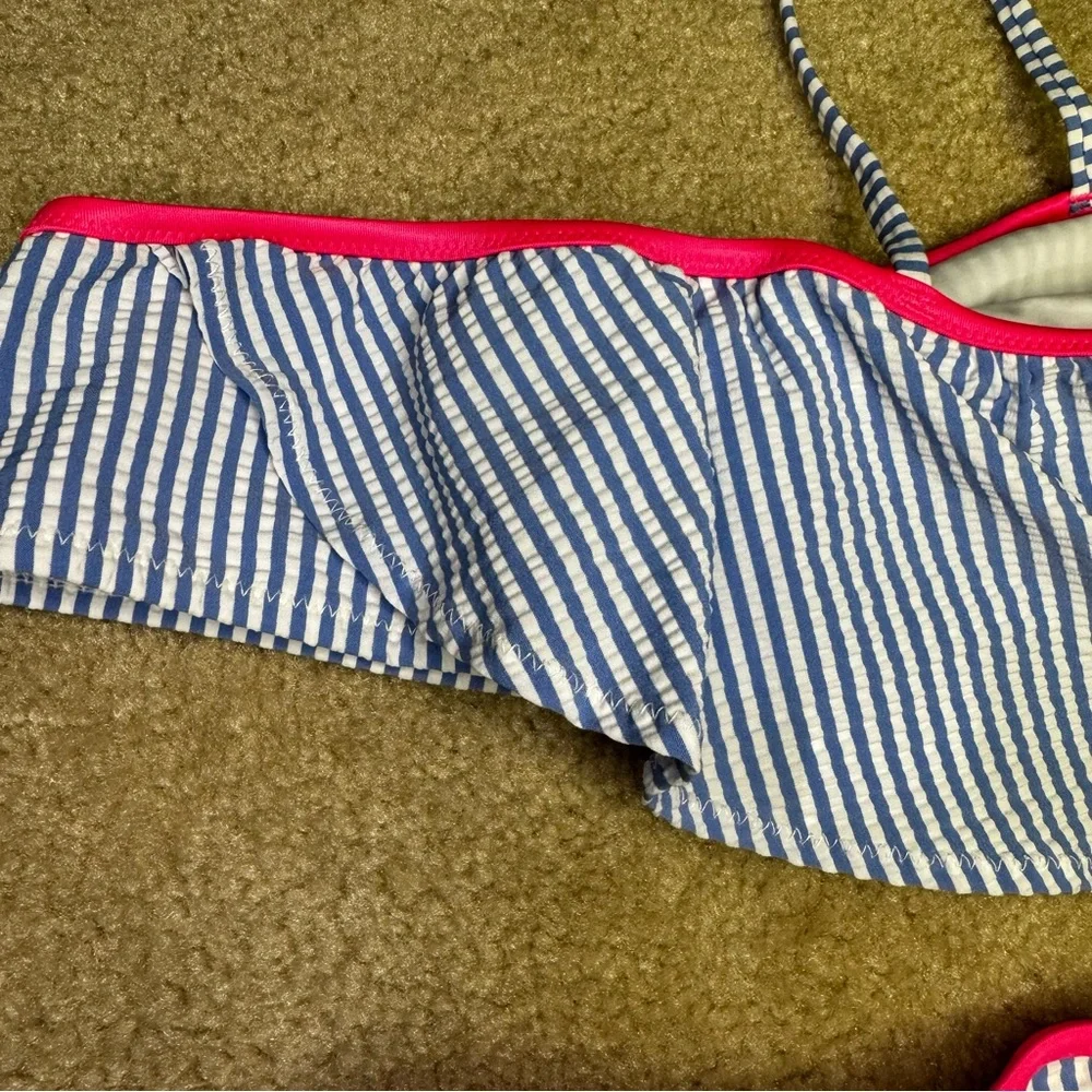 Crewcuts Blue and‎ Pink Striped Kids Bikini